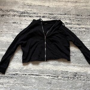 Black Zip-Up Hoodie
